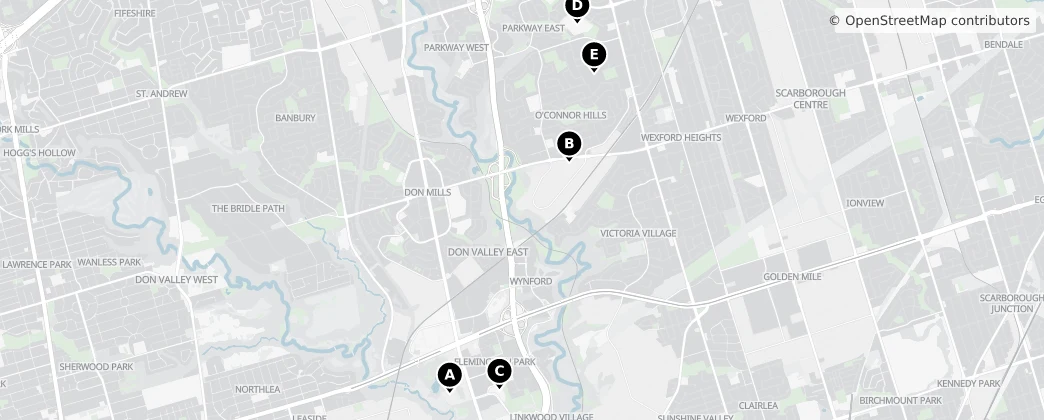Map of Don Valley East