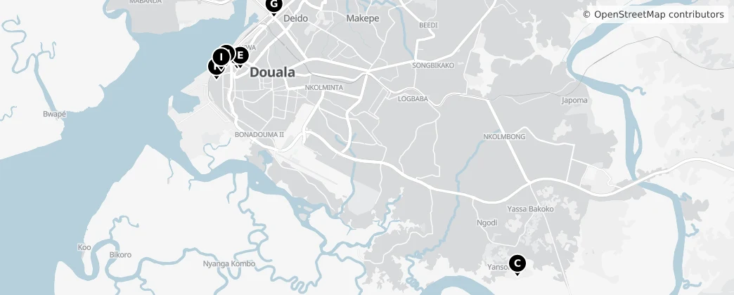 Map of 두알라
