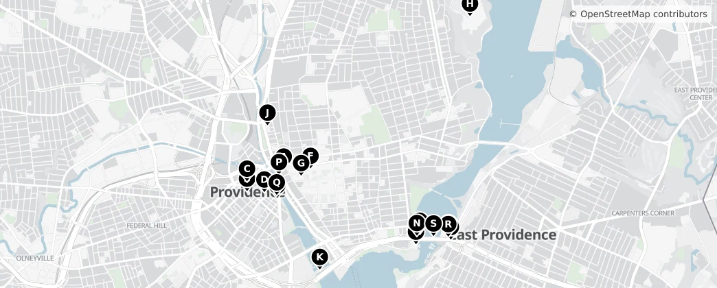 Map of East Providence
