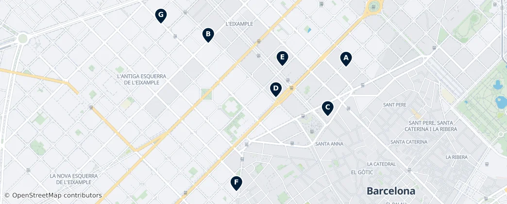 Map of Eixample