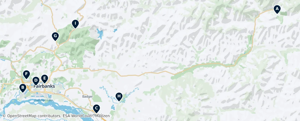Map of 페어뱅크스노스스타군