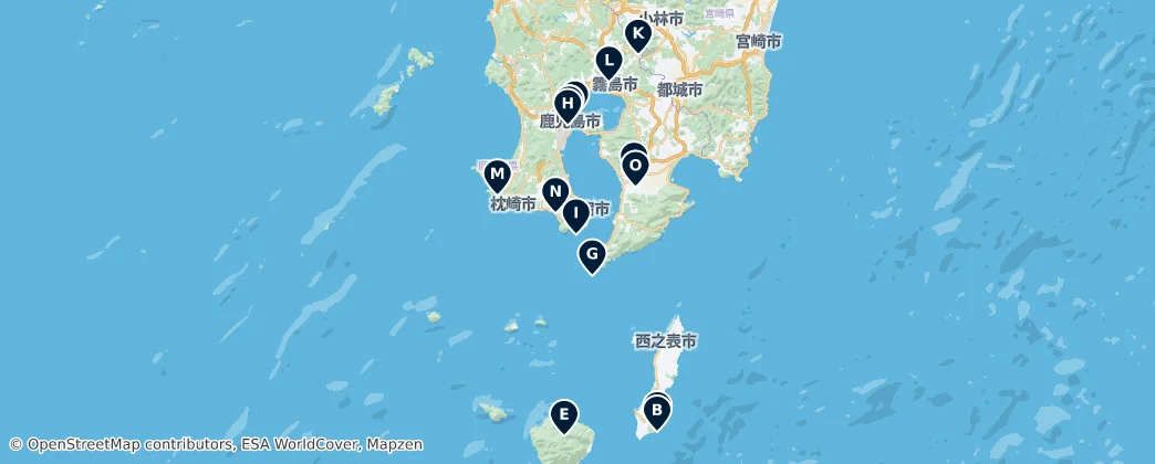 Map of 가고시마현
