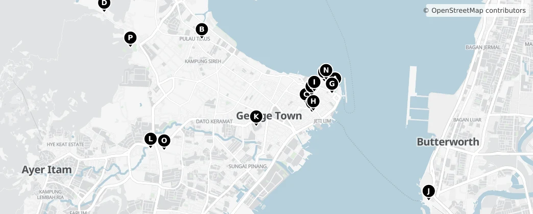 Map of 조지타운