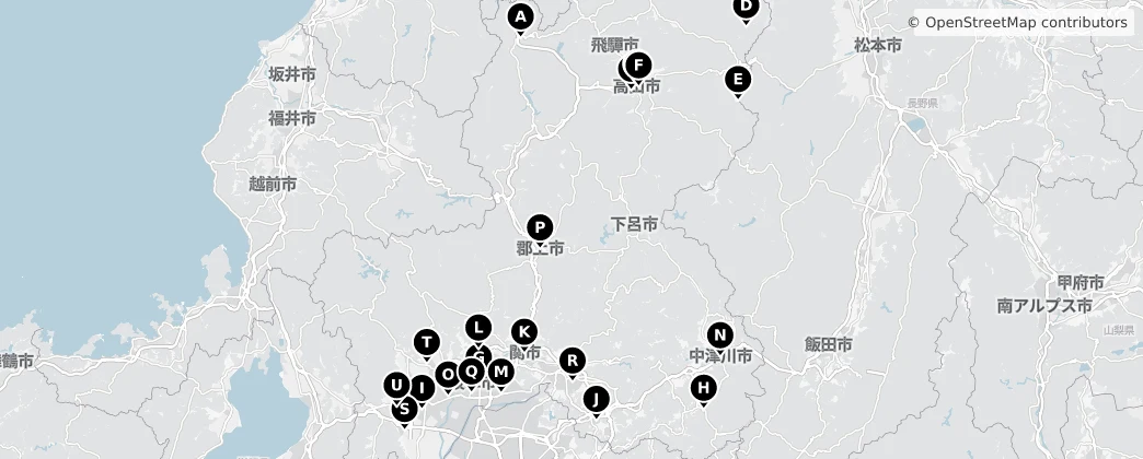 Map of 기후현