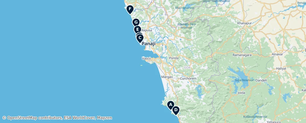 Map of 고아주