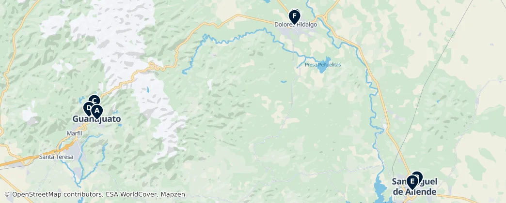 Map of 과나후아토