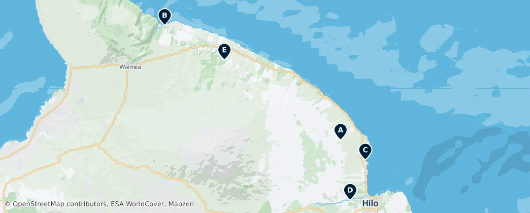 Map of Hamakua