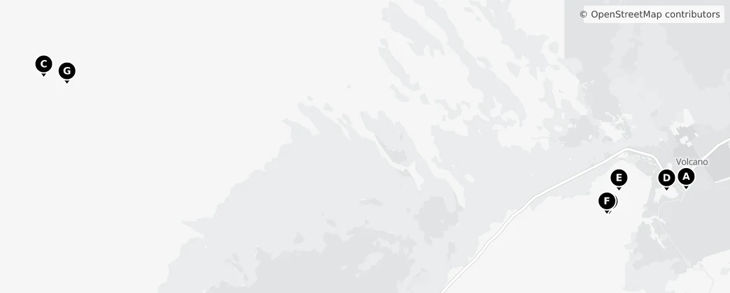 Map of 하와이 화산 국립공원