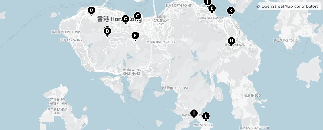 Map of 홍콩섬
