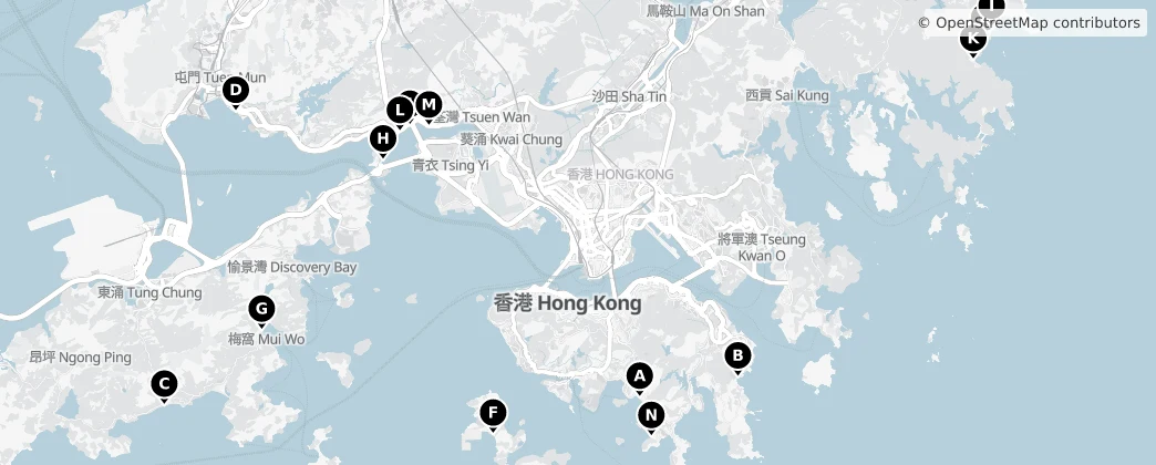 Map of 홍콩