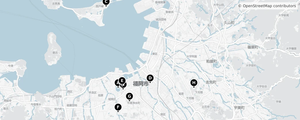 Map of 후쿠오카시