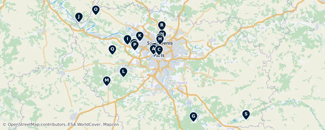 Map of 일드프랑스