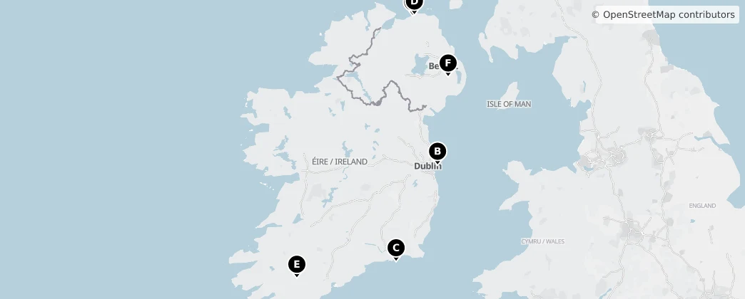 Map of Ireland