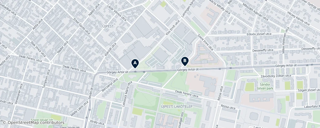 Map of Újpest