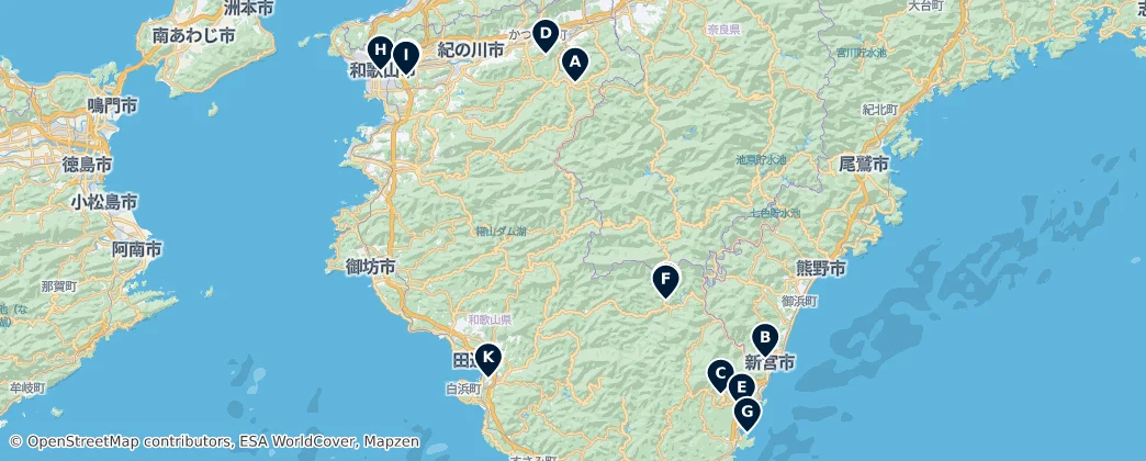 Map of Kii Province