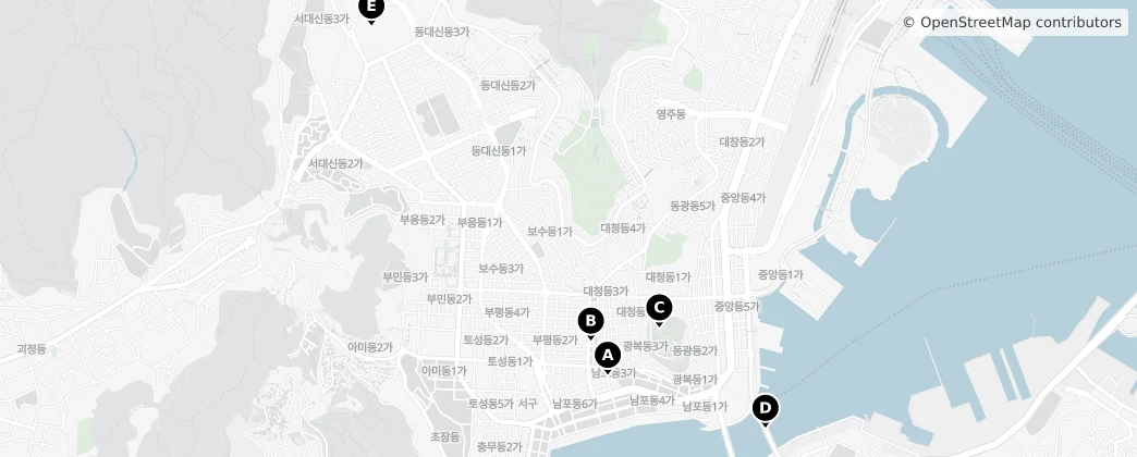 Map of Bus Stop