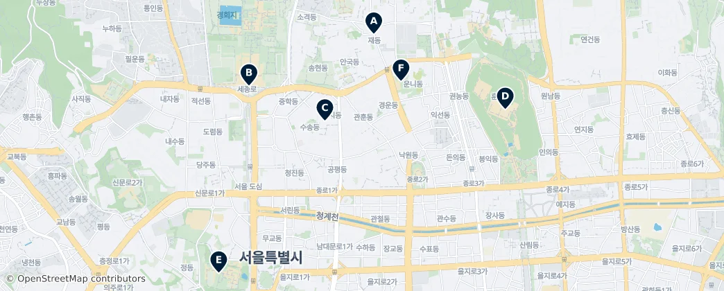 Map of 중구