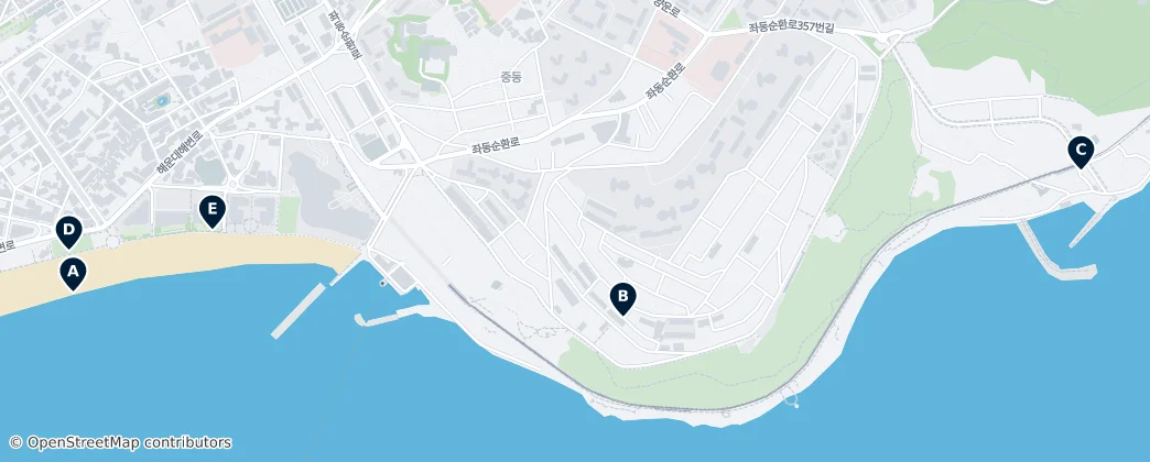 Map of 중동