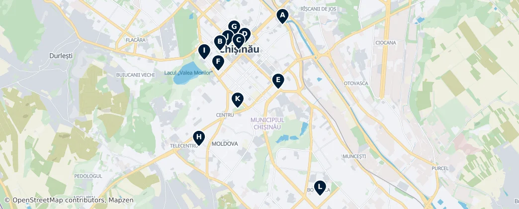 Map of 키시너우