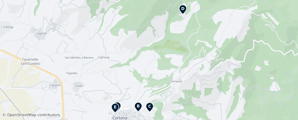 Map of 코르토나