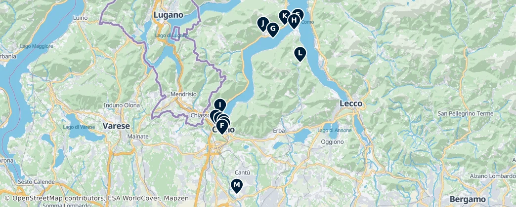 Map of 코모