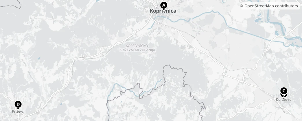 Map of 코프리브니차크리제브치주
