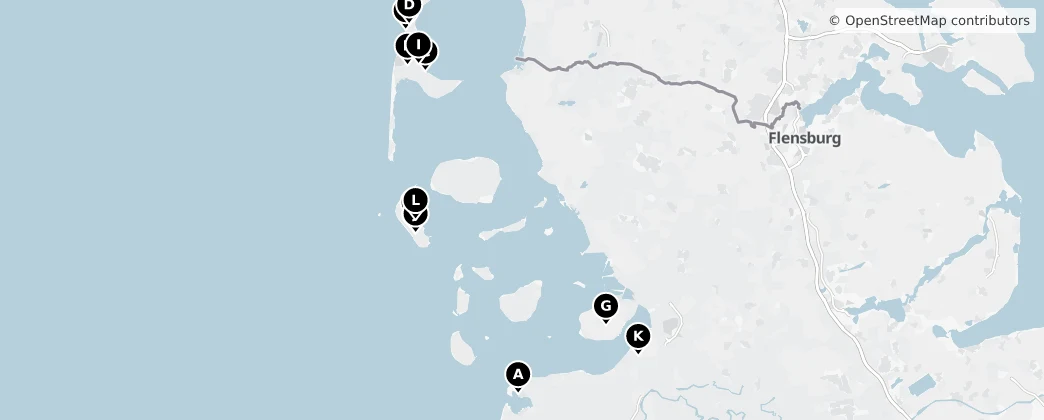 Map of Northern Friesland