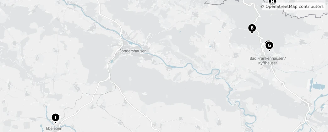 Map of Kyffhäuserkreis