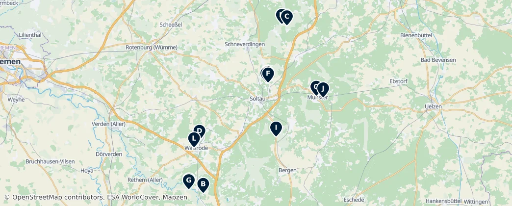 Map of Heidekreis