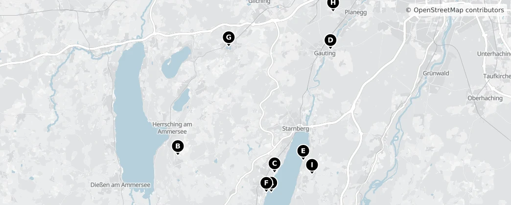 Map of Starnberg