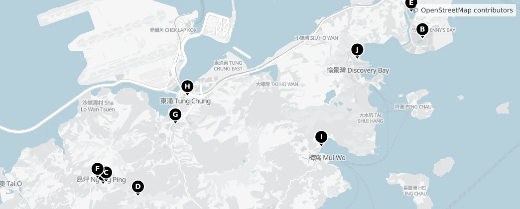 Map of 란터우섬