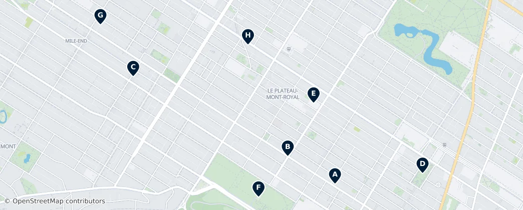 Map of Le Plateau-Mont-Royal