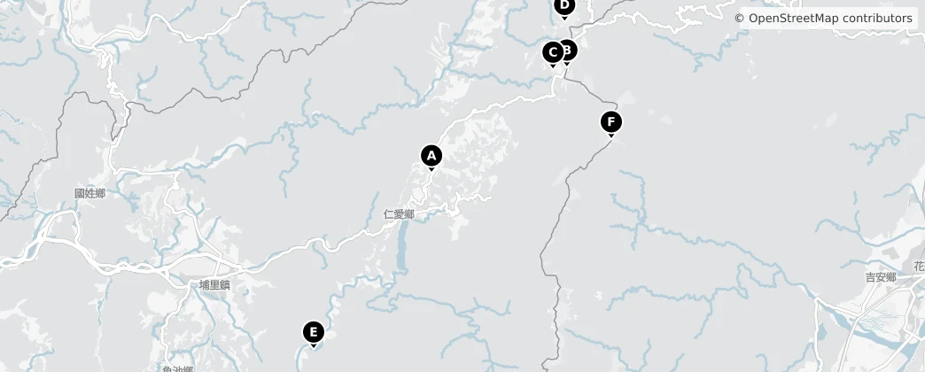 Map of 런아이 향
