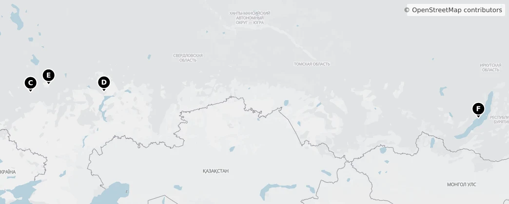 Map of 러시아