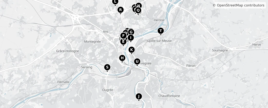 Map of 리에주