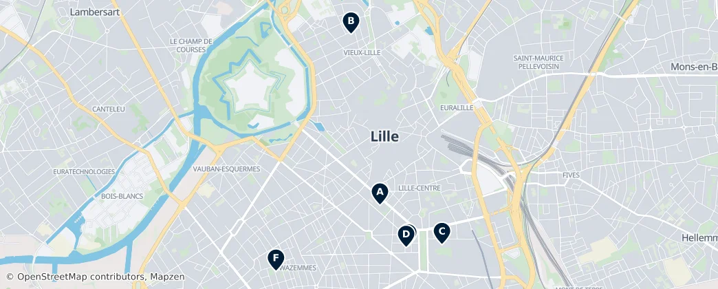 Map of 릴