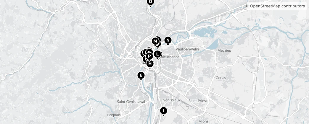 Map of 리옹 광역시