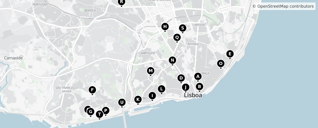 Map of 리스본