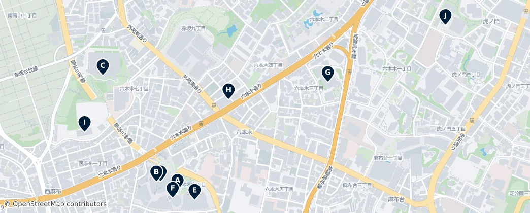 Map of 롯폰기