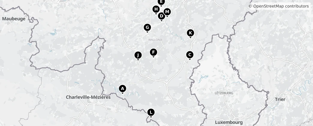 Map of 뤽상부르주