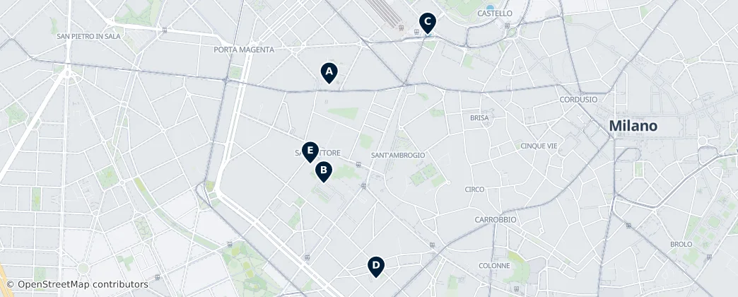 Map of Magenta - San Vittore
