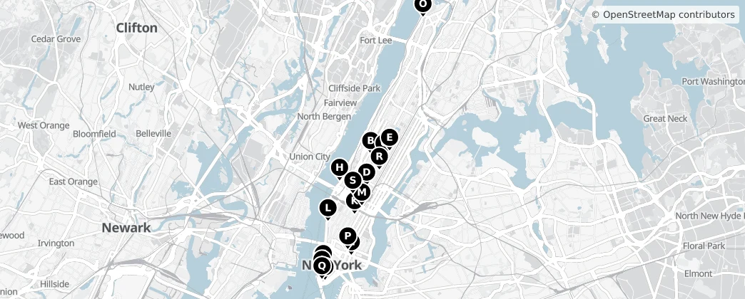Map of 맨해튼