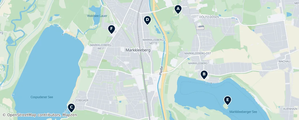 Map of Markkleeberg