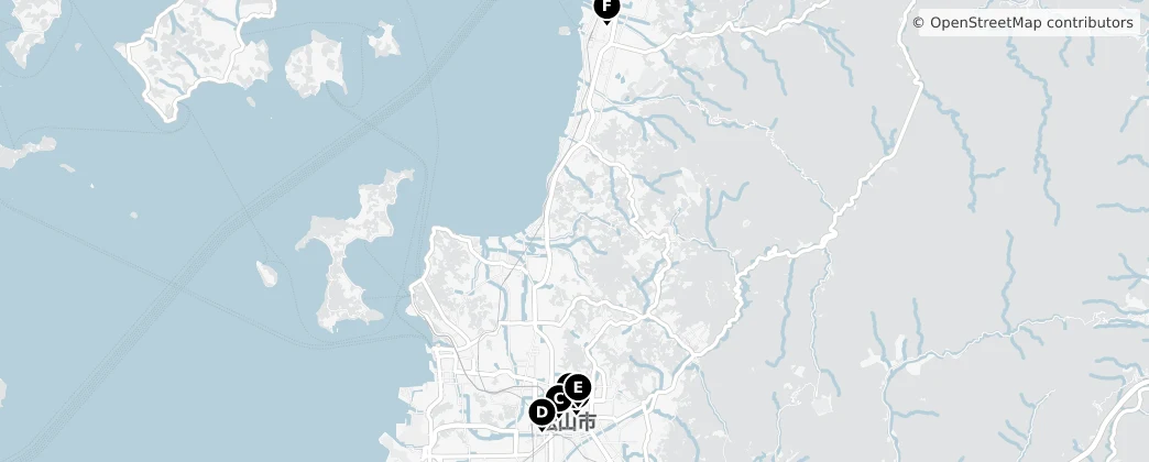 Map of 마쓰야마시