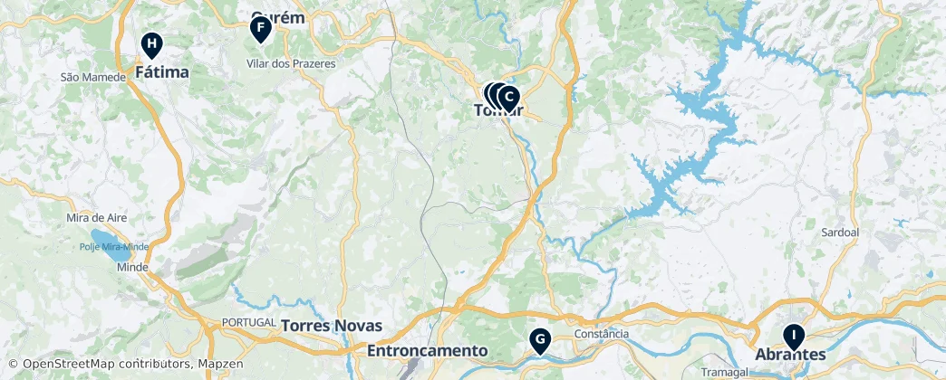 Map of Médio Tejo