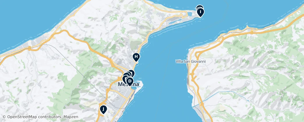Map of 메시나