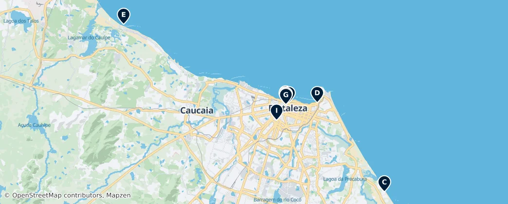 Map of Mesorregião Metropolitana de Fortaleza