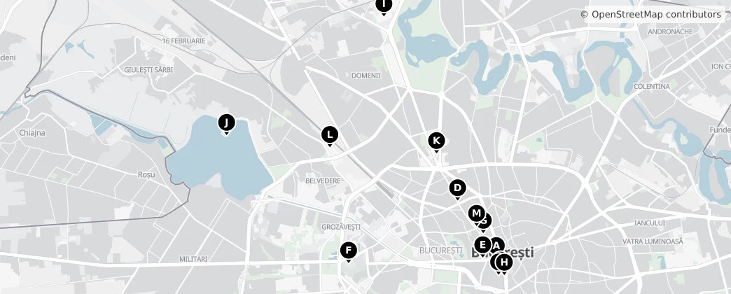 Map of Municipiul București