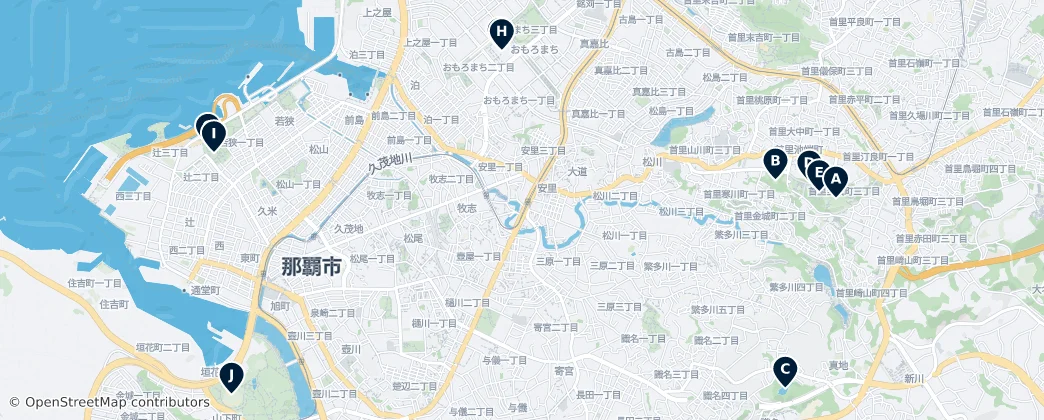 Map of 나하시