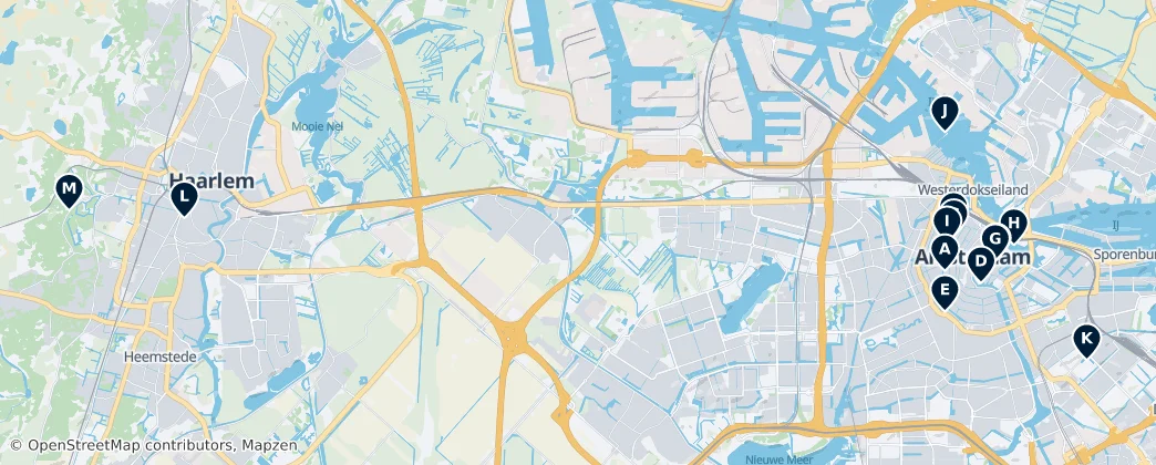 Map of 노르트홀란트주